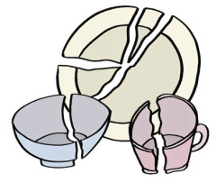 妻が物を大事にしない。食器洗いも乱暴で、頻繁に物を壊してしまう。