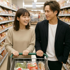 スーパーで食料品を…倉科カナ（38）＆三代目・ØMI（登坂広臣・39）「ラブラブ買い物デート」撮った！   #熱愛スクープ |  皆んなが知ってる登坂広臣