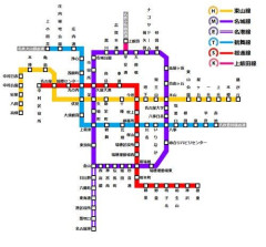 【画像】X「名古屋の地下鉄の路線図、完全にまどマギと一致」