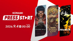 「KONAMI PRESS START」が9/4 0:00～全世界同時配信 決定！『SILENT HILL: Townfall』『Castlevania: Belmont's Curse』『Rev. NOiR』などの新情報を紹介予定