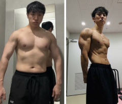 【画像】筋トレ芸人コロチキ西野、多忙の中身体がバキバキになるwwwwww