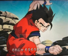 孫悟飯と魔人ブウとの天下分け目の対決シーン！