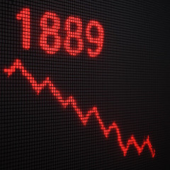日経平均、終値1889円安 世界金利高でよぎる「うたげの終わり」   #株価