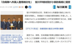 笹川平和財団､小泉防衛相に提言｢自衛隊へ外国人登用検討を｣