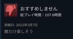 【悲報】人気高難易度ゲームのレビュー、たった7文字で全てを表してしまうｗｗｗｗ