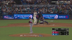 大谷翔平、第二打席で二試合連続となるデッドボール