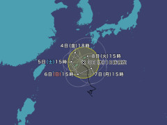 【悲報】台風24号ガチのまじで無限ループｗｗｗｗｗｗｗｗｗｗｗ