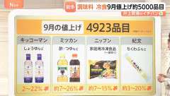 【悲報】9月の値上げ、過去最多の4923品目ｗｗｗｗｗｗｗｗｗｗ
