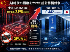 中国のスパコンが「GPUなし」で世界最速へ　9位の日本との差はどこにあるのか