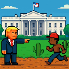セガをもじってMAGA 米ホワイトハウス、不法移民追放ゲームなど公開…人権団体は厳しく批判