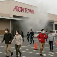 イオンタウンでLPガス漏れる 客や従業員は全員避難 市原市   #千葉