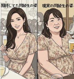 【悲報】識者さん「40代の同窓会の現実、昔好きだった女はみんなオバサン化して不倫など起こらない」ｗｗｗｗｗｗｗｗｗｗ