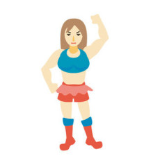 【画像】女子プロレスラーのプリケツがすばらしいｗｗ