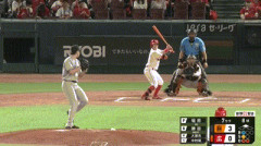 【広島対巨人18回戦】広島、7回裏2アウト二塁から勝田のタイムリースリーベースで2点差に迫る！！！！！！！！！！！！！！