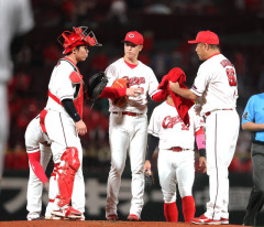 カープ勝田タイムリー3塁打！奨成3塁打！森下6回3失点！大瀬良3奪三振1回0封！遠藤＆岡本3凡リレーも竹丸に地元凱旋勝利献上【広島3-1巨人/試合結果】