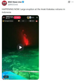 【火山噴火】インドネシアのクラカタウ火山が大規模噴火