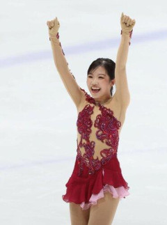 【画像】中井亜美「やったー！」自己ベスト80.27点で圧巻の首位発進