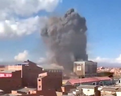 【動画】ボリビア軍施設の花火の保管庫で大爆発。2人死亡14人が行方不明に。