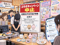 くら寿司「ちいかわ」コラボキャンペーン中止を発表 従業員の不正行為判明