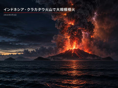 インドネシアのクラカタウ火山で大規模噴火 2026年9月5日