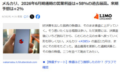メルカリさん、いくら叩かれようが無傷、過去最高の利益へ