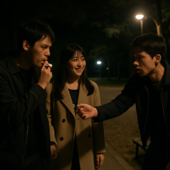 深夜の公園で交際相手の女子大生が男性と歩くのを発見→「お前誰だよ」2人に火がついた煙草を押しつけたか 24歳の男逮捕 福岡