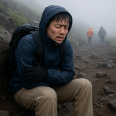 雨具のズボンを忘れてしまい寒くなった…スマホゲームアプリのオフ会で富士登山 20代男性が下山中に付近で動けず 低体温症か