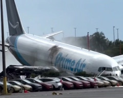 【動画】マイアミ国際空港でボーイング767が駐車場に突っ込む大事故。5人死亡。