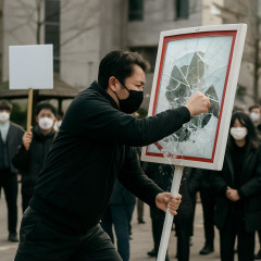 斎藤兵庫県知事への抗議活動中に看板を損壊 男性を起訴猶予処分 神戸区検   |  チ〇ンモーの隔離スレが社会規範を語るミステリー