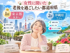 【女性に聞いた】老後を過ごしたい「都道府県」ランキング！　第2位は「沖縄県」、1位は？