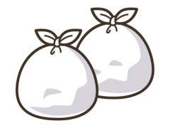 市指定のゴミ袋に入ったゴミが2つ、我が家の前に捨てられていた