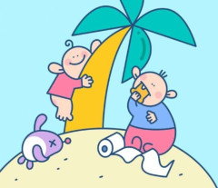 【もしも】赤ちゃんだけで無人島に置かれたら、新しい言語は生まれると思う？