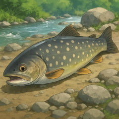 イワナから基準値超セシウム検出 いわきの夏井川水系