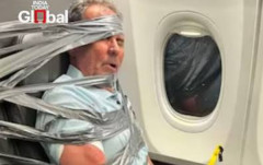 飛行機で大暴れした外国人、ダクトテープでグルグル巻きにされてしまうｗ　海外の反応。