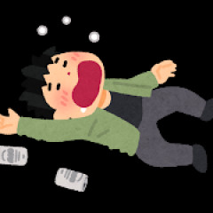 酒飲んでたら爺さんが倒れてて草
