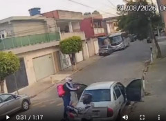 【悲報】ブラジル人、バイク強盗を追いかけ轢き殺してしまう
