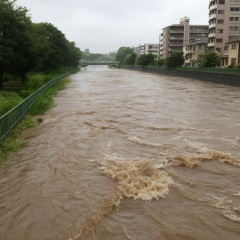 東京都を流れる善福寺川にレベル4氾濫危険警報   #速報