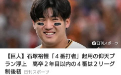 【悲報】巨人石塚、太った小園みたいになる