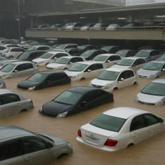名古屋市の大雨で被災車両200台   #速報