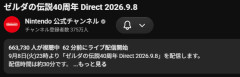 ゼルダダイレクト、同接66万ｗｗｗｗｗｗｗｗｗｗｗｗ