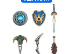 【可動フィギュア用に】「ドラゴンクエスト ウェポンズコレクションVol.1」トレフィグ【本日発売】