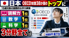 AI利用率は最下位の日本、OECD学力調査3分野で1位『この民族はIQが高すぎる』