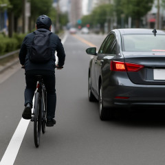 自転車追い抜き「新ルール」で相次ぐ交通違反 警視庁が都内の黄色センターラインを「白線」に塗り直しへ