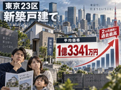 東京23区の新築戸建て価格1億3000万円超え　2カ月連続で過去最高を更新