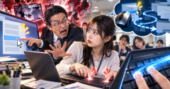 【地獄】上司「ctr+cでコピペするな！ パソコンがバグる！（※そんなわけない）だから右クリックからコピーを選んでコピペしろ！」　←“狂い”には“狂い”で対抗するんだよ。