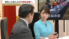 長野美郷アナ　ニットで胸元強調！！