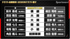 ドラフト2026番付きたあああああああ
