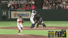 【高校女子選抜vsイチロー選抜】イチロー、二打席目でライト前ヒット！！！！！！！！！