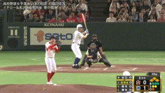 【高校女子選抜vsイチロー選抜】松井秀喜、3回裏の第二打席はレフトへのタイムリーヒット！！！！！！！！！