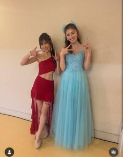 【画像】164cm・熊田曜子が小さい…高身長・ゆうちゃみとの2ショット